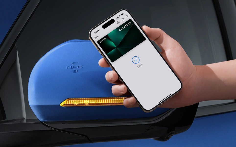 NFC - kontrola na wyciągnięcie ręki BYD ATTO 3 EVO